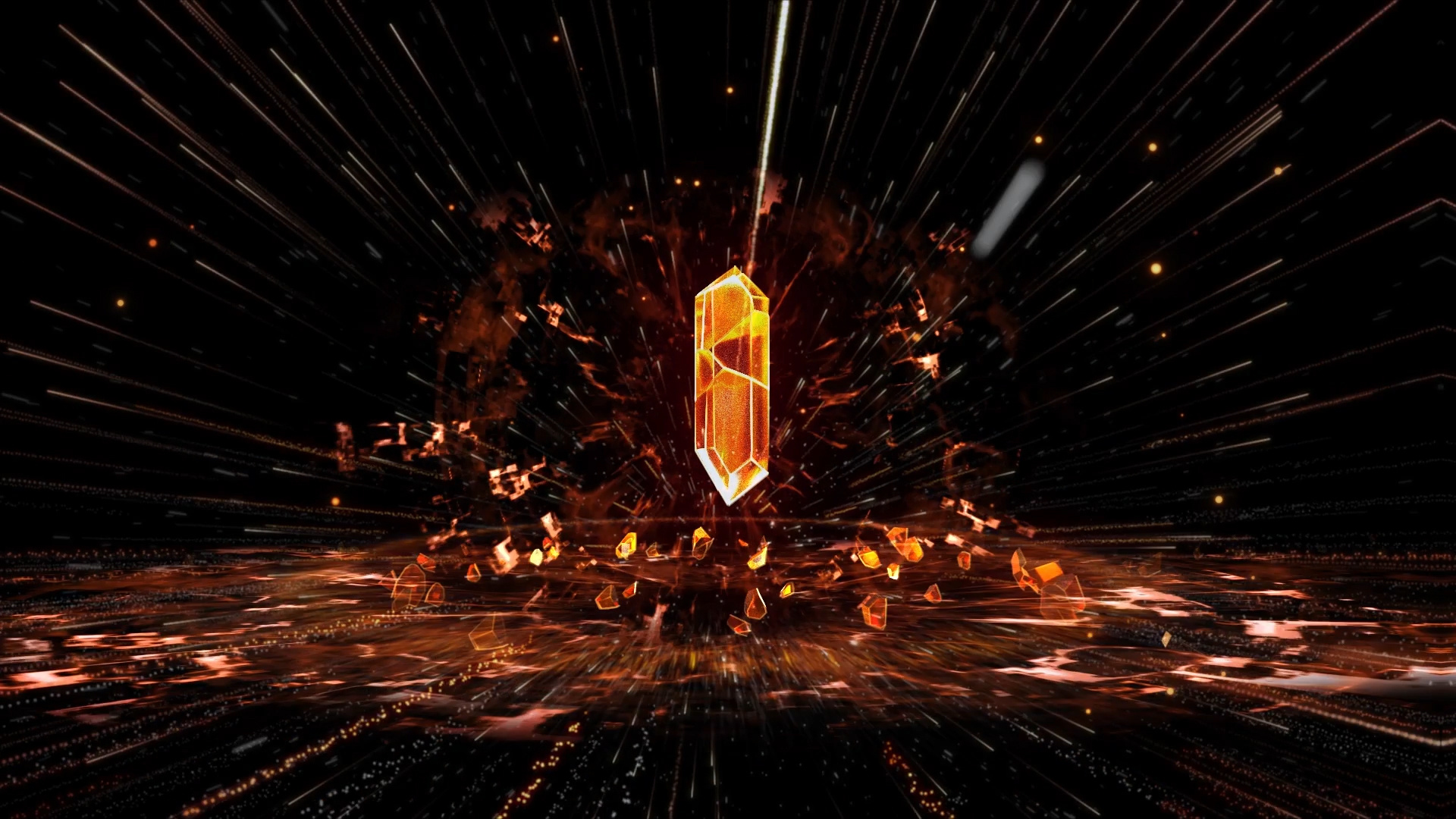 虚拟ar火山水晶倒计时