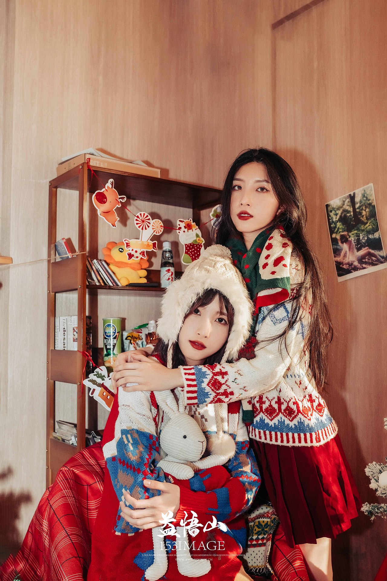 网红圣诞双胞胎姐妹