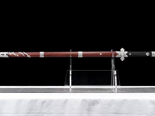 銅裝鎏銀 羽毛紋上研雙手劍 全長108（個人主頁-ZNjY4OTIyMjQ=） - 其他手工藝 - 站酷設計師和風堂美術(shù)刀劍原創(chuàng)素材 - 站酷ZCOOL