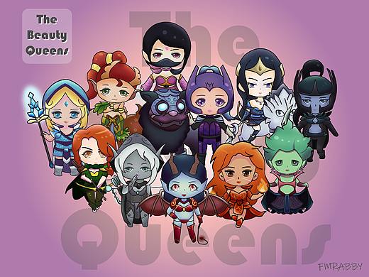 【练习】可爱queen`s女王造型设计（个人主页-ZNDkyOTEwMjQ=） - 创作习作 - 站酷设计师兔子蹦蹬Fmrabby原创素材 - 站酷ZCOOL