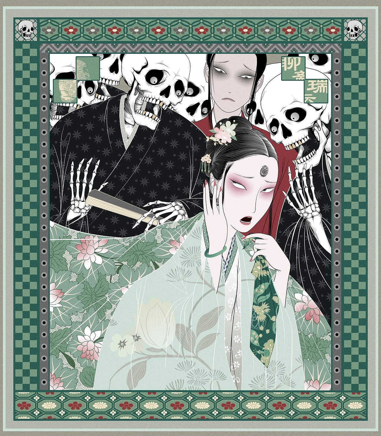 《聊斋志异》系列（图ZMjc5MjM4NTU2） - 绘本 - 站酷设计师TTie原创素材 - 站酷ZCOOL