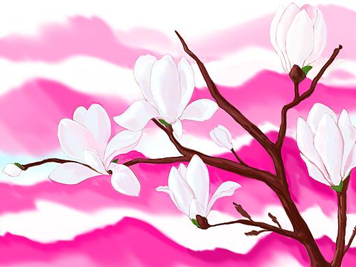 玉蘭（個(gè)人主頁-ZNDIxMjc1Mjg=） - 藝術(shù)插畫 - 站酷設(shè)計(jì)師嗷嗚貓?jiān)瓌?chuàng)素材 - 站酷ZCOOL