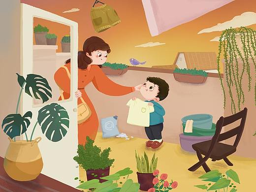 一個(gè)色稿練習(xí)（個(gè)人主頁(yè)-ZNTgxMDE1NzY=） - 兒童插畫(huà) - 站酷設(shè)計(jì)師路嚕嚕lu原創(chuàng)素材 - 站酷ZCOOL