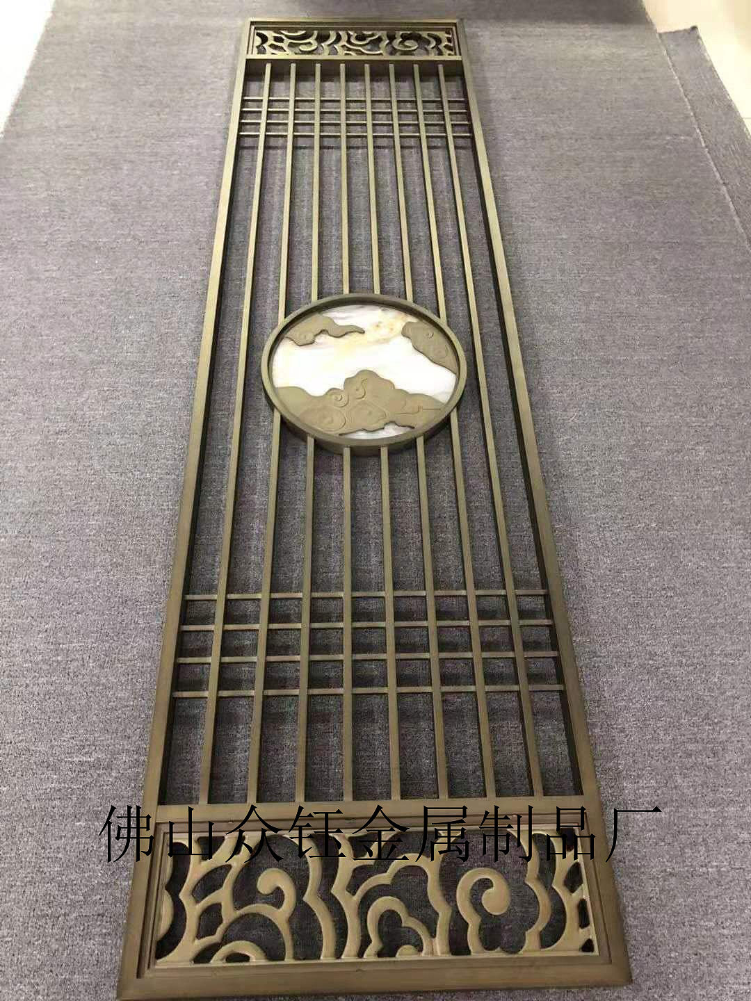 铝板浮雕壁画青古铜祥云图案复古怀旧风格定做