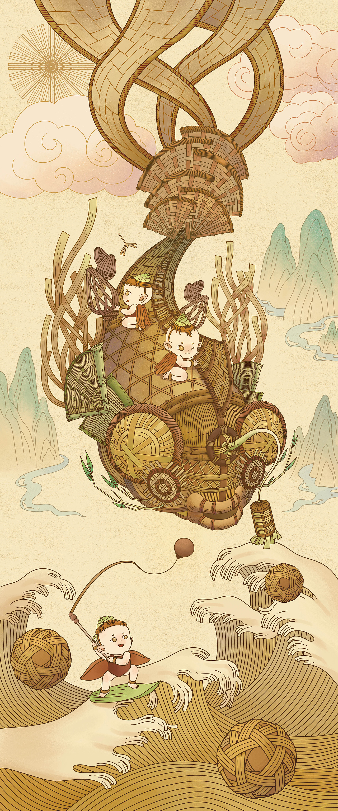 竹编百态|平面|海报|是疾风_原创作品-站酷zcool