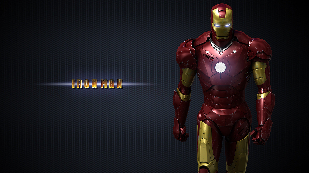 拿钢铁侠做了几张桌面分享给大家