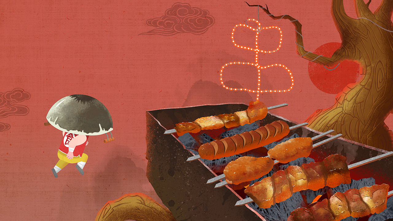 路见不平来碗Fun片头-中国风（图ZMTQxNjg3Mjk2） - 宣传物料 - 站酷设计师肾肾JC原创素材 - 站酷ZCOOL