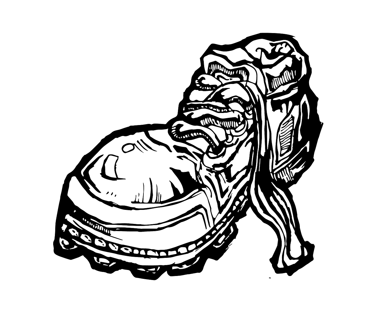 一波黑白装饰画