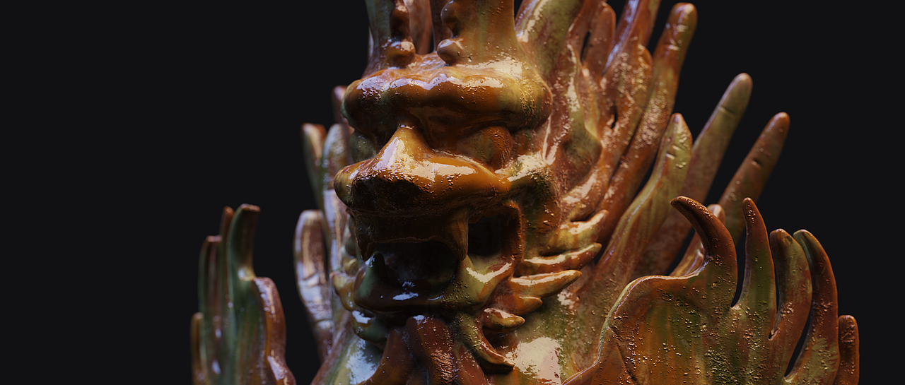 唐代三彩鎮(zhèn)墓獸（圖ZMjI5OTkxMzQw） - 其他三維 - 站酷設(shè)計師搖光_原創(chuàng)素材 - 站酷ZCOOL