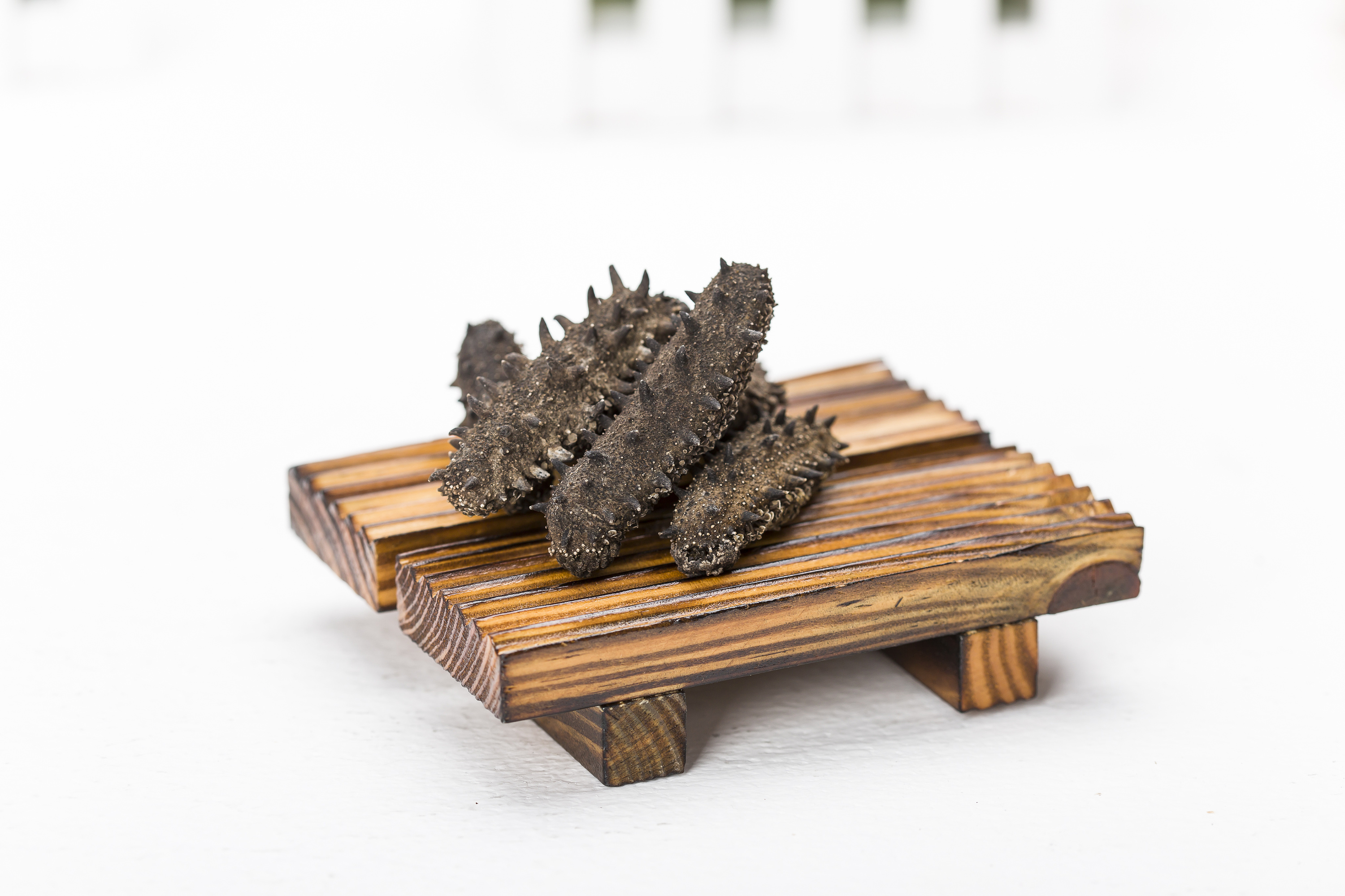 静物拍摄 食品 海参 坚果 水果罐头