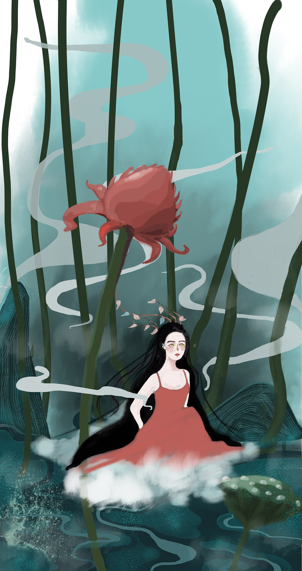 精怪|插画|创作习作|妙生花 - 原创作品 - 站酷 (zcool)