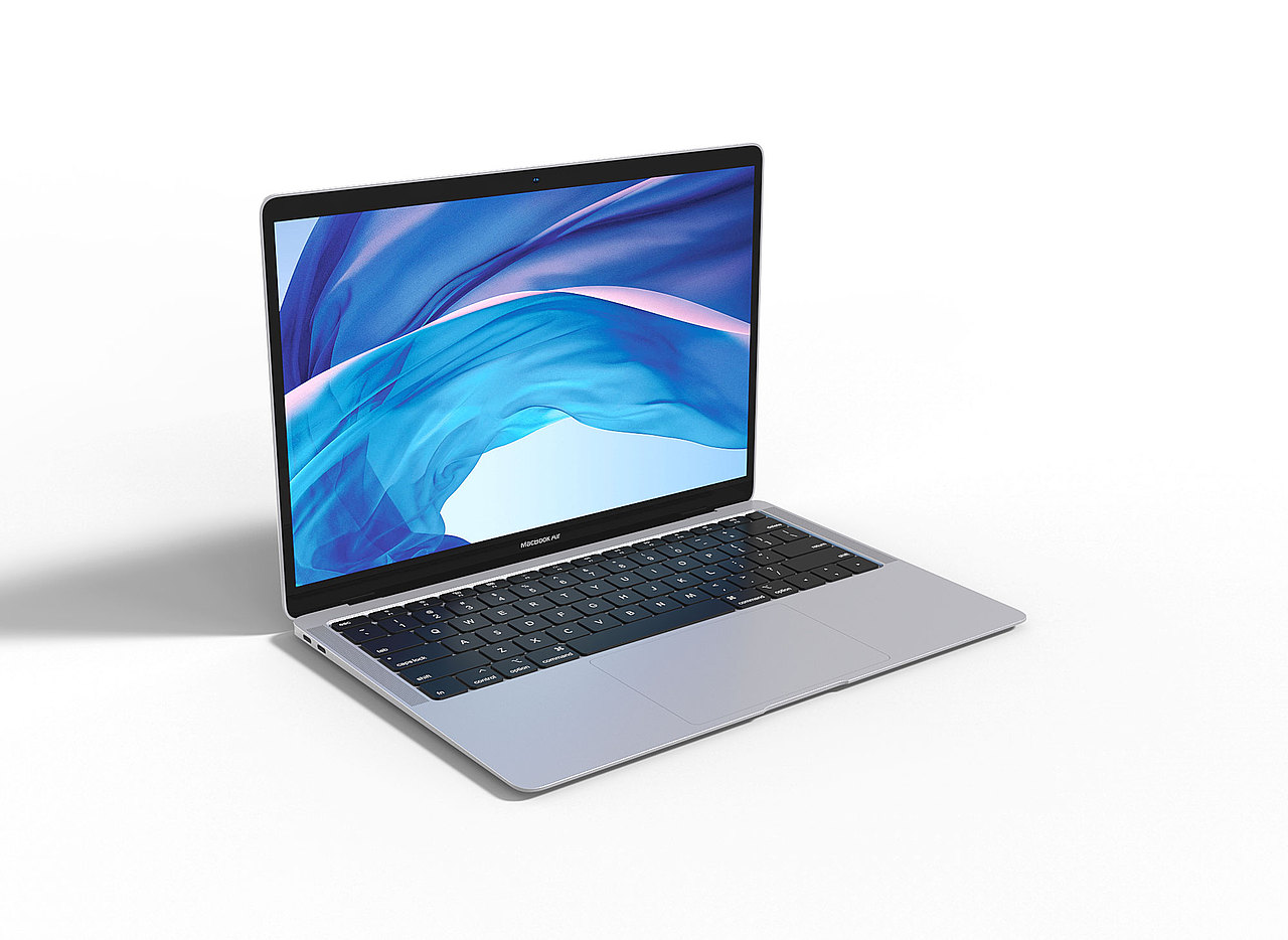 macbook air 苹果笔记本电脑 3d模型 犀牛建模 keyshot渲染长沙/产品