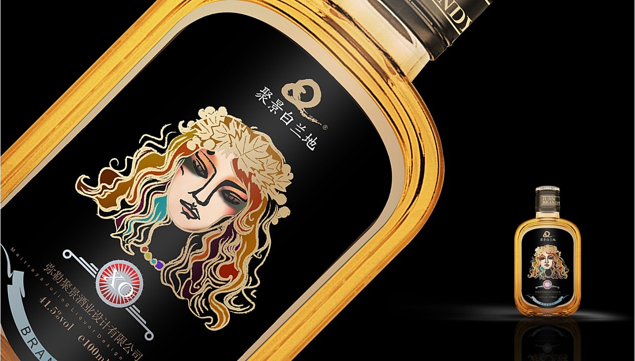 弥勒聚景-小瓶酒（图ZMjY1MTUxNTg0） - 包装 - 站酷设计师日落时分原创素材 - 站酷ZCOOL