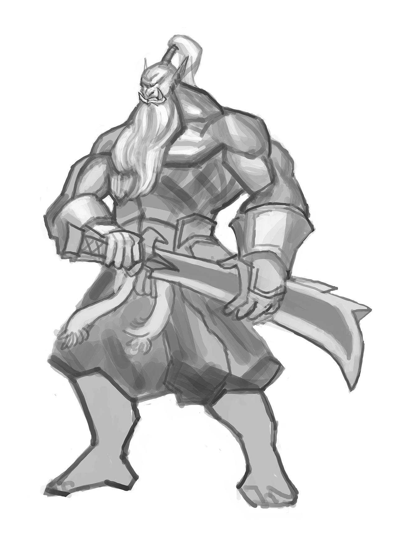 剑圣临摹练习（图ZMTQ3MzcxNDg=） - 游戏原画 - 站酷设计师九天龙吟原创素材 - 站酷ZCOOL