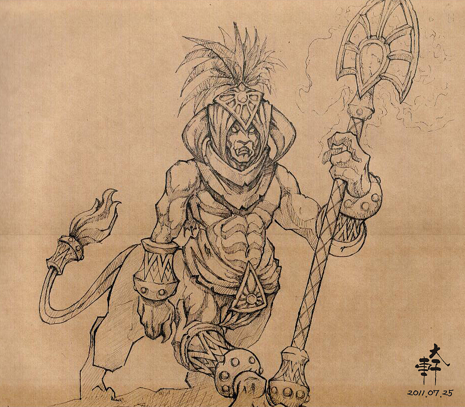 临摹魔兽作品（图ZNDkzNzU1Ng==） - 商业插画 - 站酷设计师阿李蜗蜗原创素材 - 站酷ZCOOL