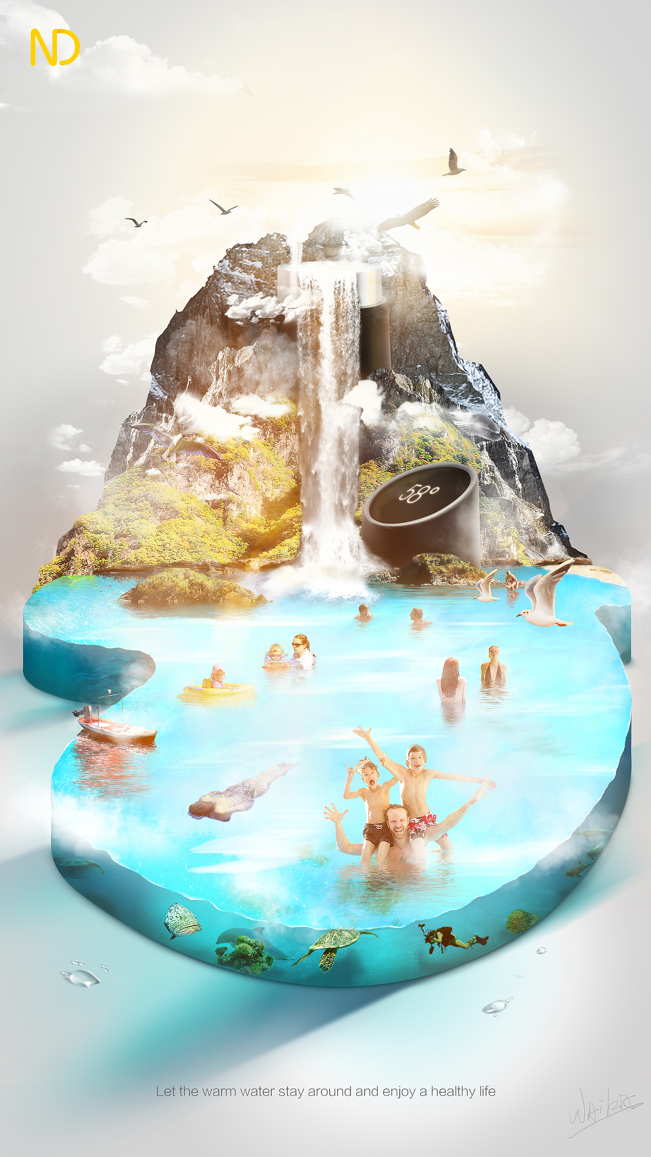 【创意合成海报】保温杯创意合成海报（图ZNzA2OTIxNTY=） - 宣传物料 - 站酷设计师waikit原创素材 - 站酷ZCOOL