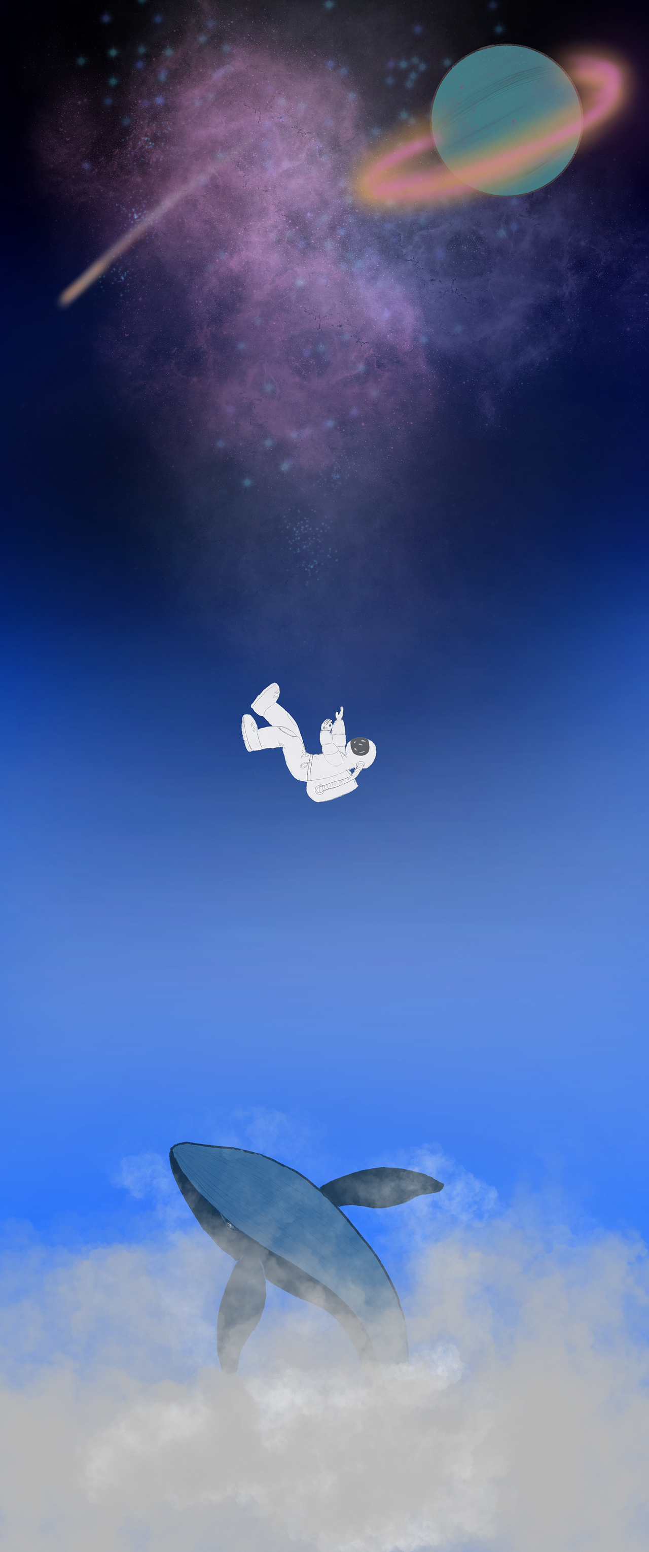 坠落|插画|创作习作|低调的黑牛奶_原创作品-站酷zcool