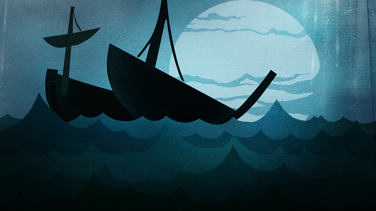 短片《沉浮》分镜设计稿 产于 山东工艺美术学院 厂房