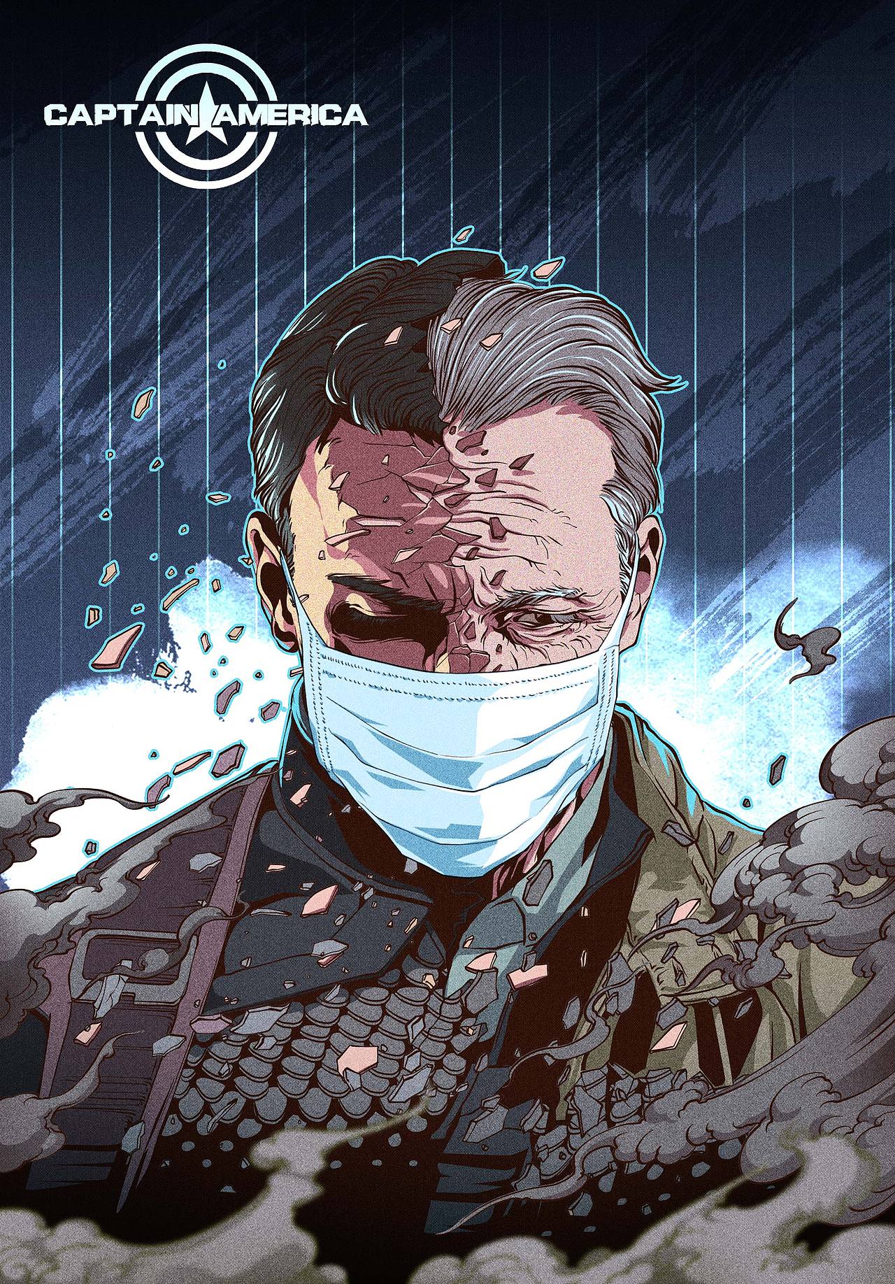 请带上口罩（图ZMTk1OTE3MDc2） - 创作习作 - 站酷设计师插画杨权原创素材 - 站酷ZCOOL