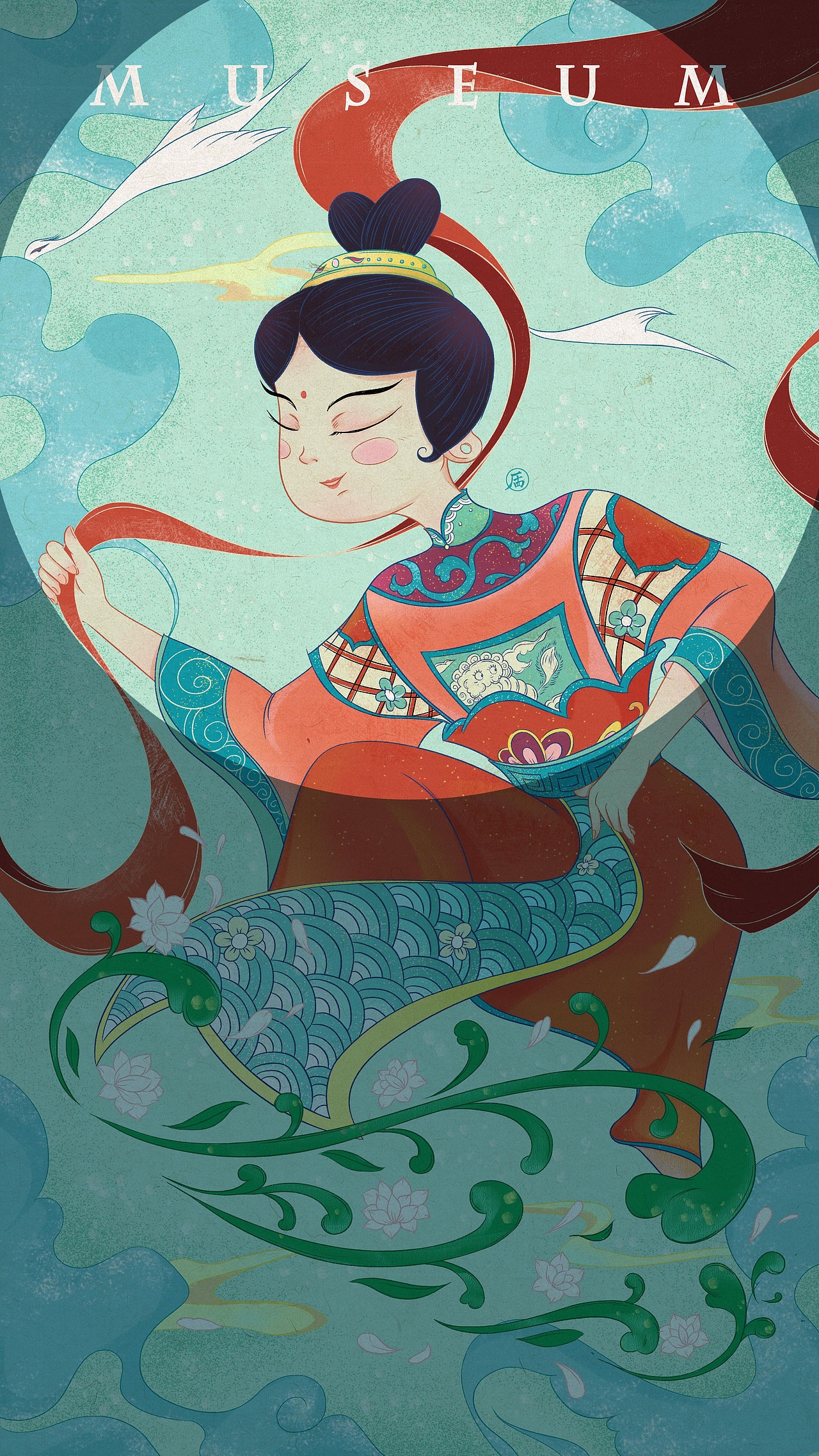 博物馆-明代斗彩瓷人（图ZMTQ1Mjk2NTQw） - 创作习作 - 站酷设计师雁十四原创素材 - 站酷ZCOOL