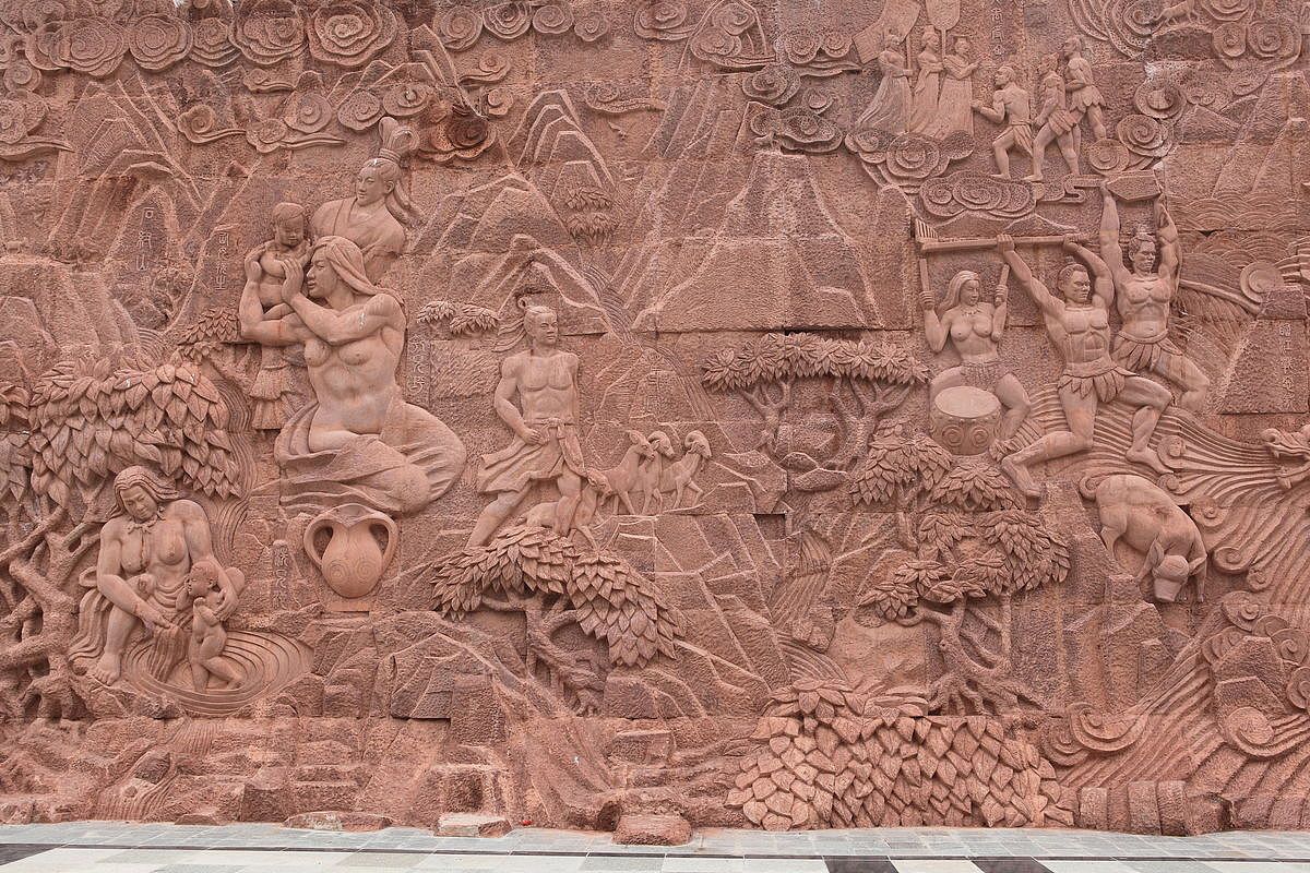 水利局大禹治水浮雕设计