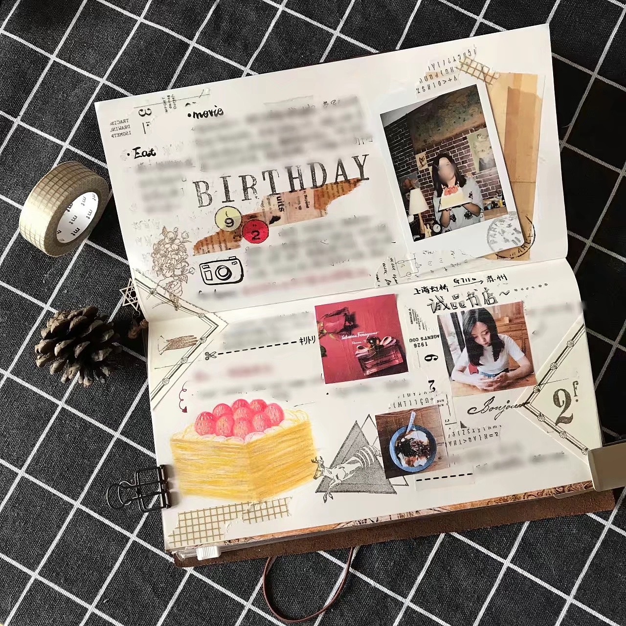 【手帐合集】2016-2020（图ZMjAzMDcwMDAw） - 新锐潮流插画 - 站酷设计师大宝圆子原创素材 - 站酷ZCOOL