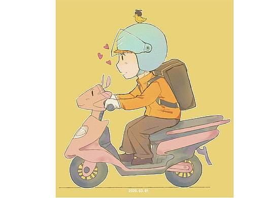 骑上我心爱的小摩托hhhh