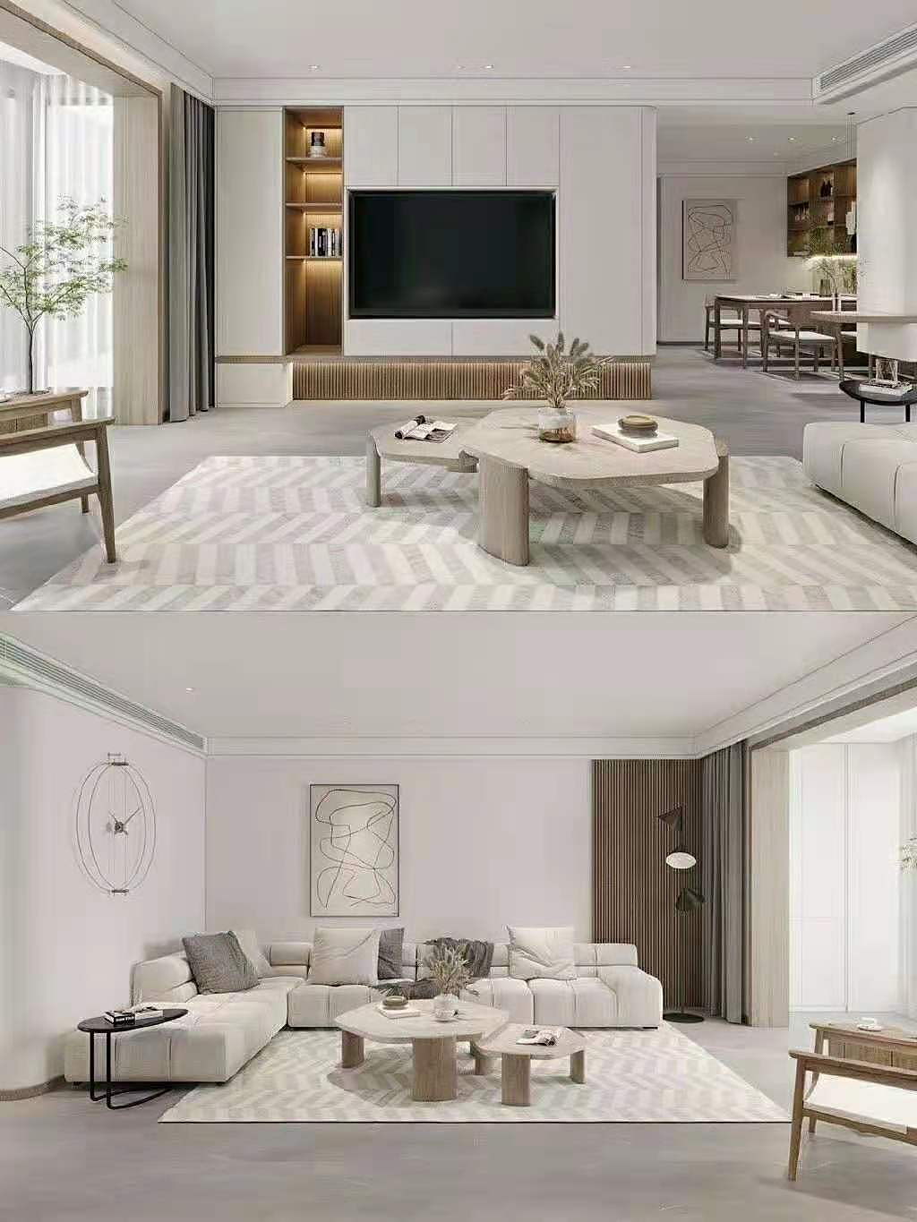 2021年 各种流行 客厅装修设计，总有一个适合你。（图ZMjUzNTI0MDQ4） - 家装设计 - 站酷设计师1992效果图汉堡原创素材 - 站酷ZCOOL