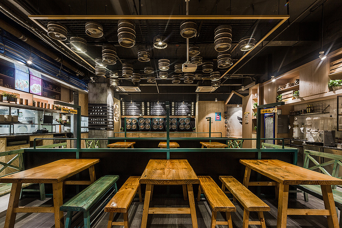 餐饮设计·木屋烧烤深圳泥岗店（图ZOTgxNTU4MjQ=） - 家装设计 - 站酷设计师华空间设计原创素材 - 站酷ZCOOL