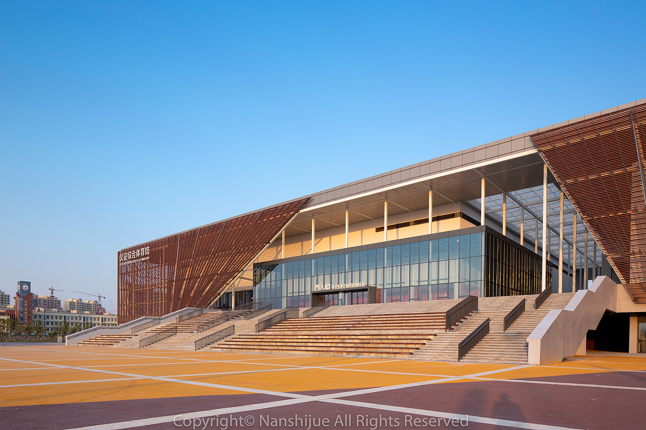 扬州仪征体育馆建筑空间摄影建筑摄影公共建筑拍摄