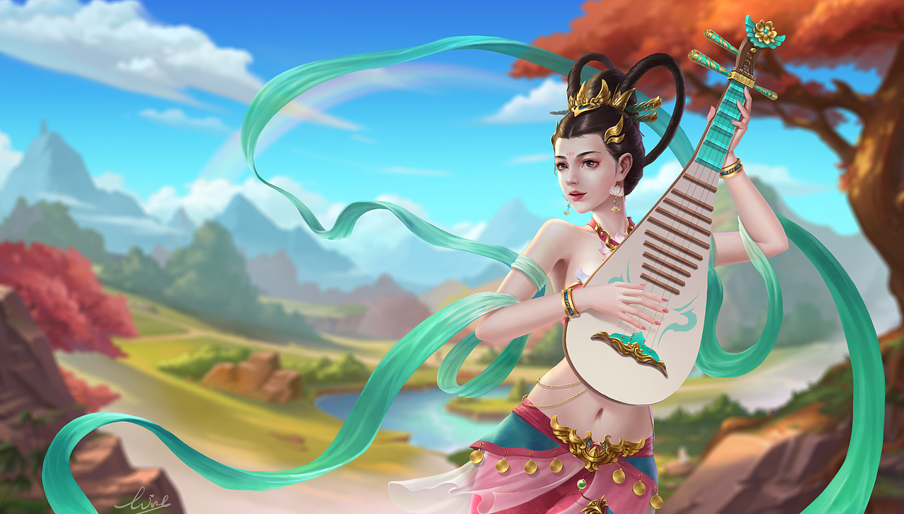 飞天（图ZMTgzNjQyNDEy） - 游戏原画 - 站酷设计师wint凡蒿原创素材 - 站酷ZCOOL