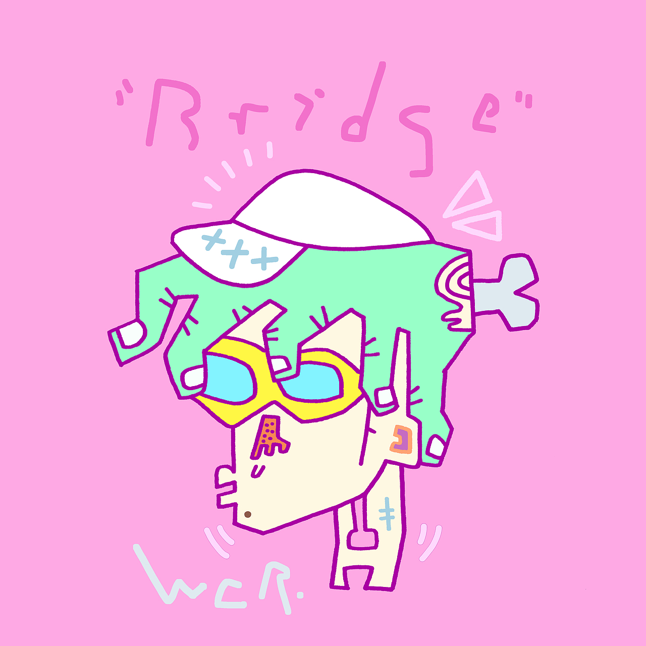 FaceDoodle/怪相涂鸦/丑叔WCR（图ZMTk3ODg5MTA4） - 新锐潮流插画 - 站酷设计师王晨睿原创素材 - 站酷ZCOOL