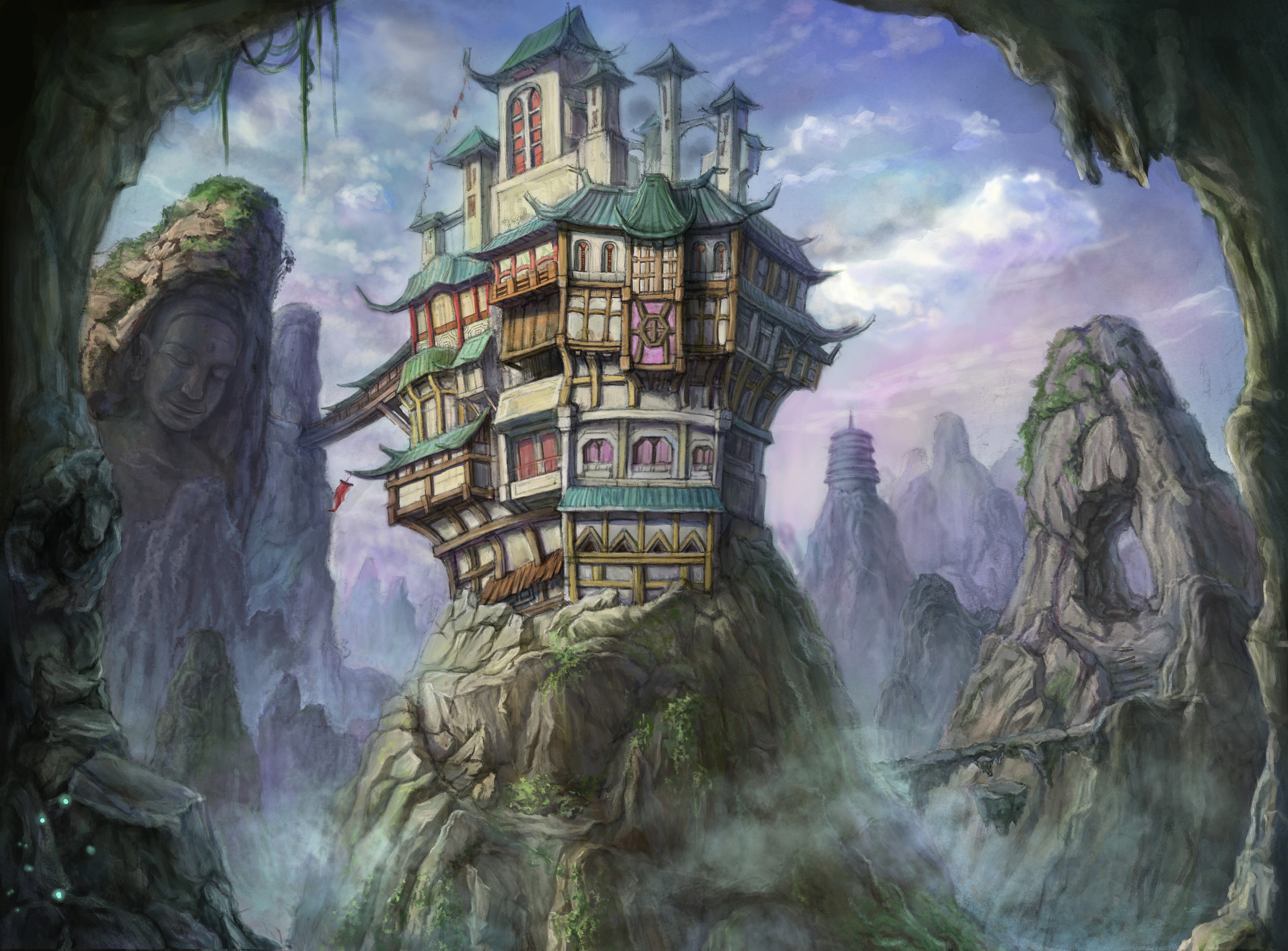 世外客栈|插画|商业插画|tangshuang0717 - 原创作品 - 站酷 (zcool)