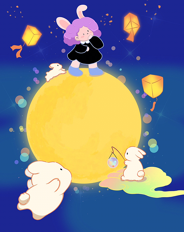 原创中秋节插画（图ZMzUwMjg5ODE2） - 商业插画 - 站酷设计师Z118309973原创素材 - 站酷ZCOOL