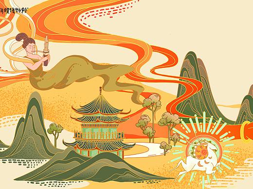 国潮为媒——华夏之光（个人主页-ZNTc5NjM2NzI=） - 图案 - 站酷设计师麗_MARYLI原创素材 - 站酷ZCOOL