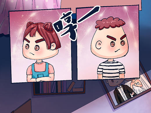 《吵架》（个人主页-ZNDkwMzkwODQ=） - 短篇/格漫 - 站酷设计师弥小羊原创素材 - 站酷ZCOOL