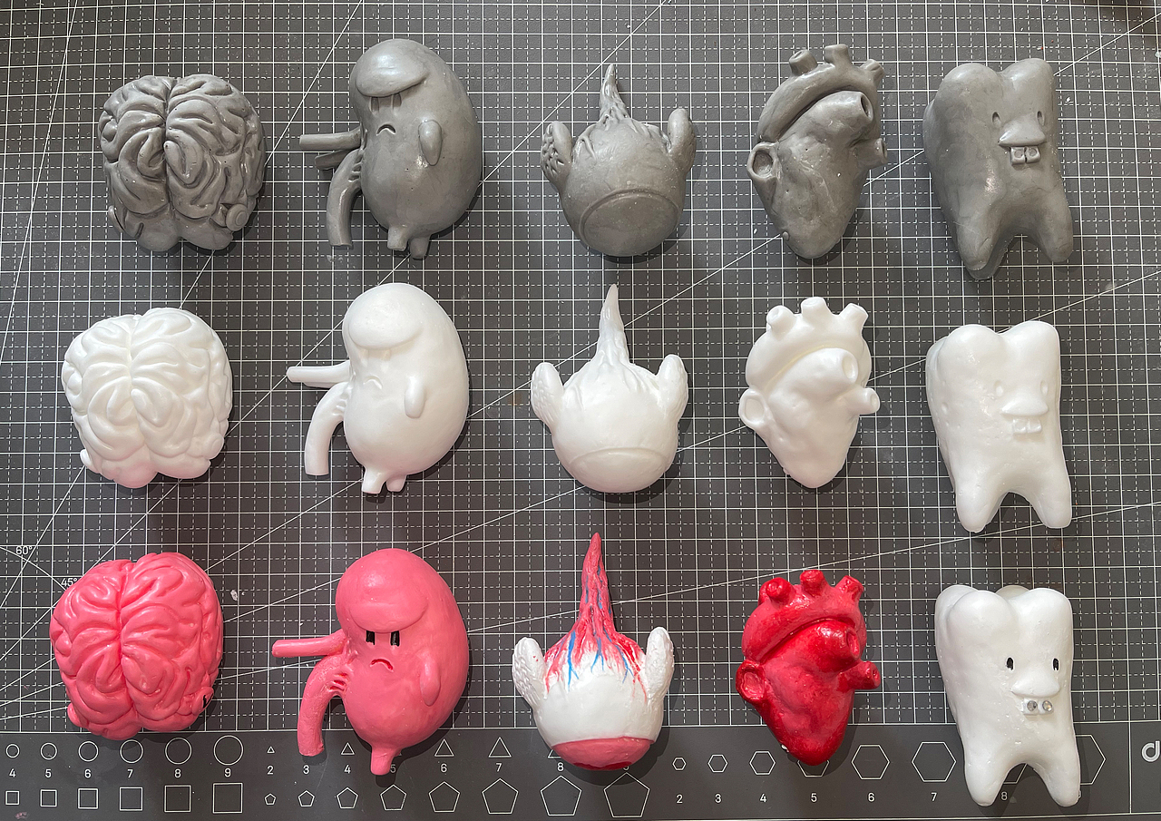 器官宠物模型（图ZMjQ0NTI3ODk2） - 手办/模玩 - 站酷设计师星星小学原创素材 - 站酷ZCOOL