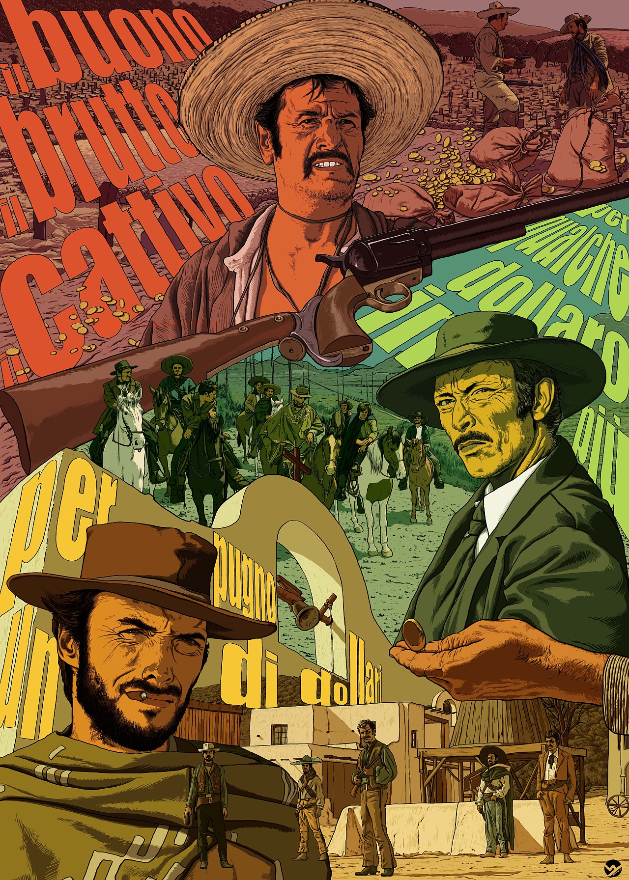 《镖客三部曲》the man with no name