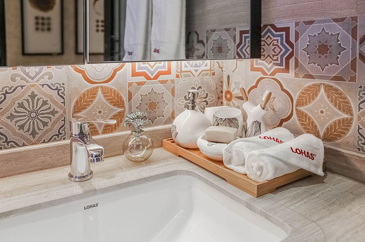 郑州乐豪斯装饰现代东方样板间装修实景图