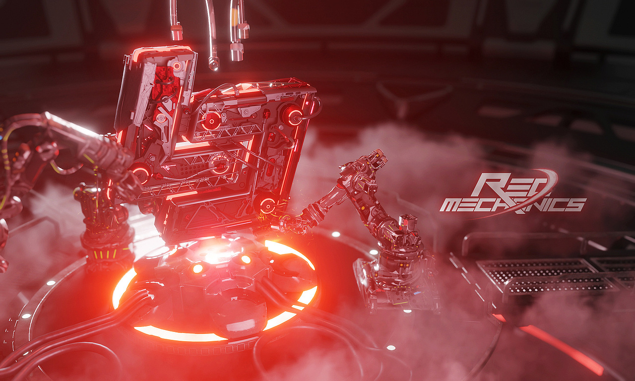 Blender丨Lewjean·机械Logo场景（图ZMjcyNzYyNDI4） - 其他三维 - 站酷设计师Lewjean原创素材 - 站酷ZCOOL