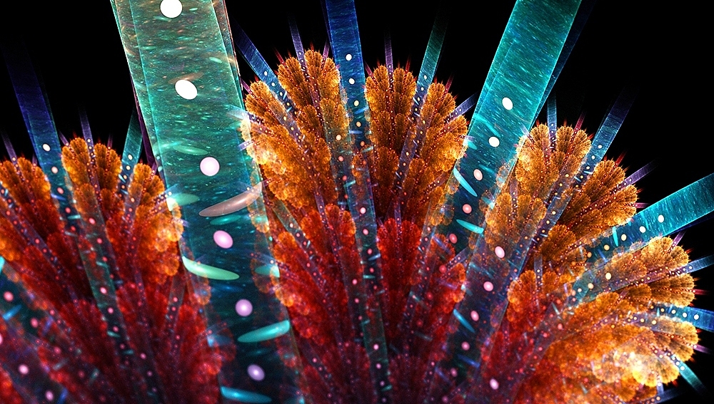 分形(Fractal)三十六辑: 花-叶-树（图ZNjU2NTg3MDA=） - 绘画 - 站酷设计师阳光与青稞原创素材 - 站酷ZCOOL