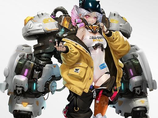 【拾艺绘画】角色主讲-Weber《机械少女》