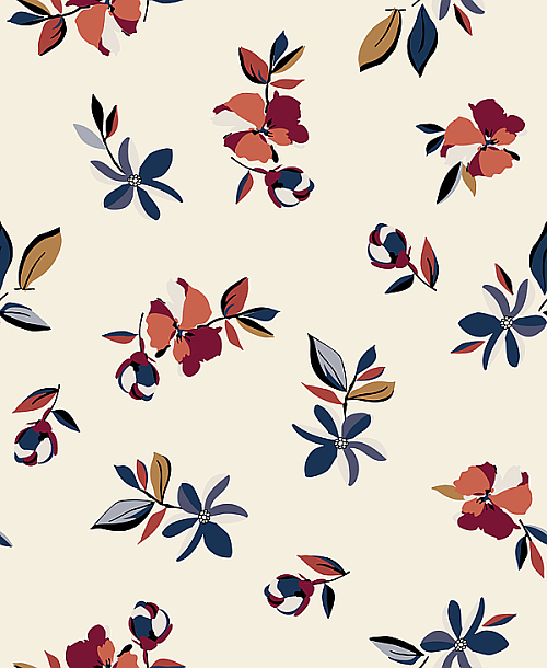 慕锐米印印花面料花型图案