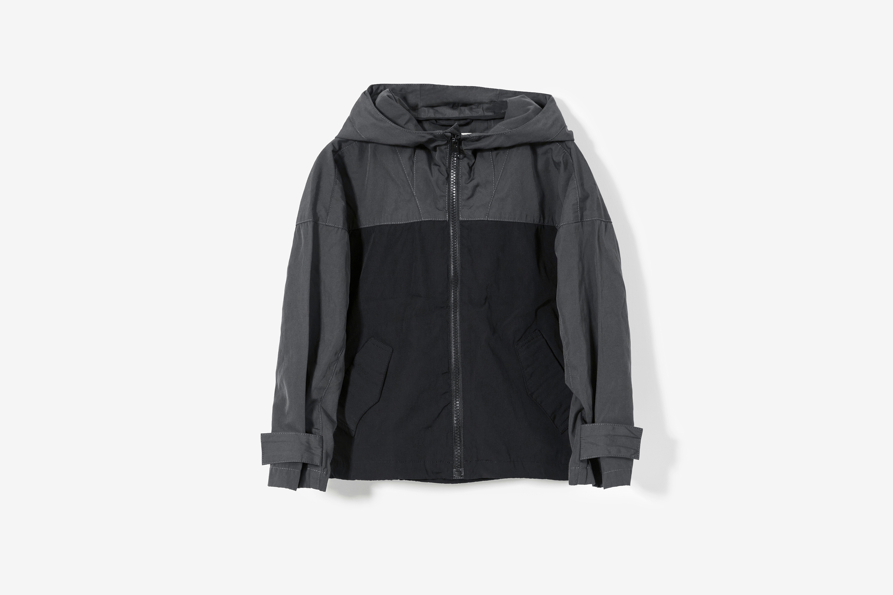 亲子拼布夹克童装衣服服装白底产品静物拍摄