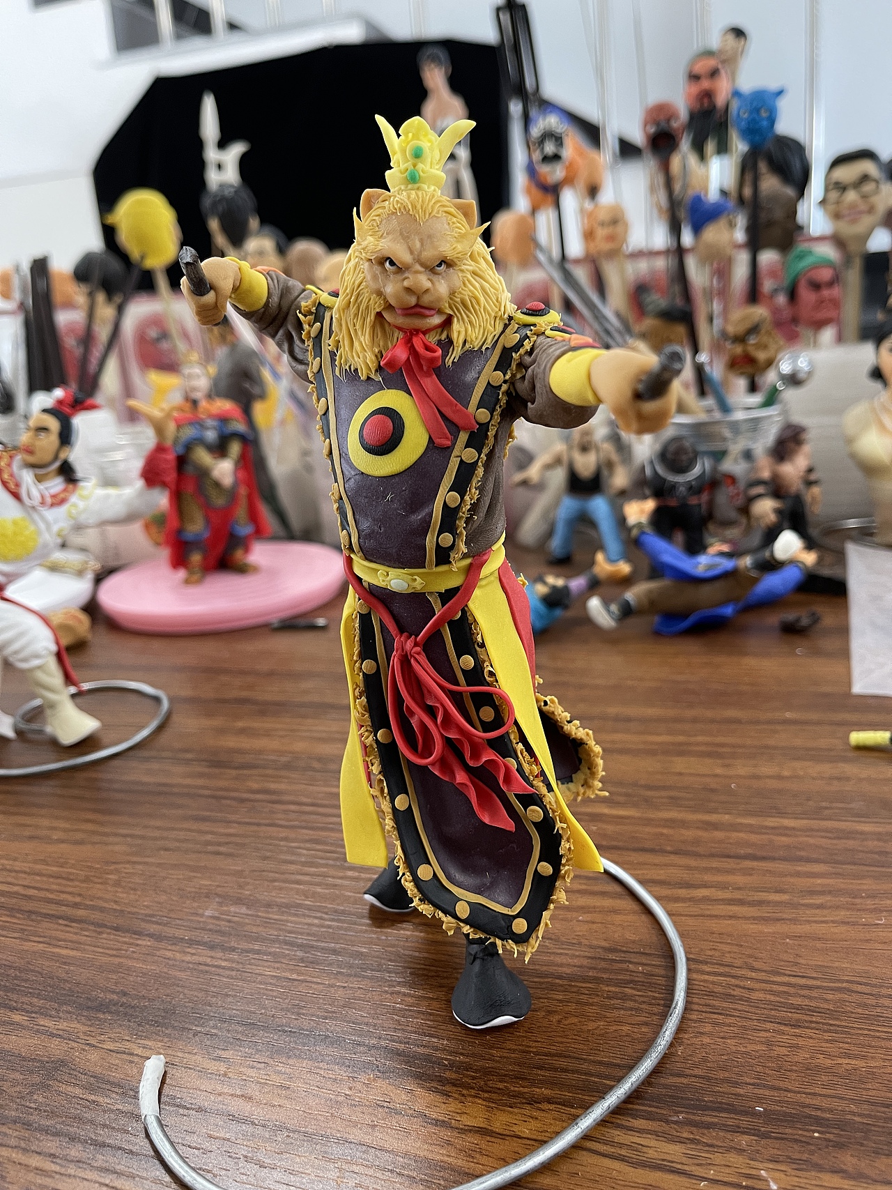 康健面塑作品《西游妖王》