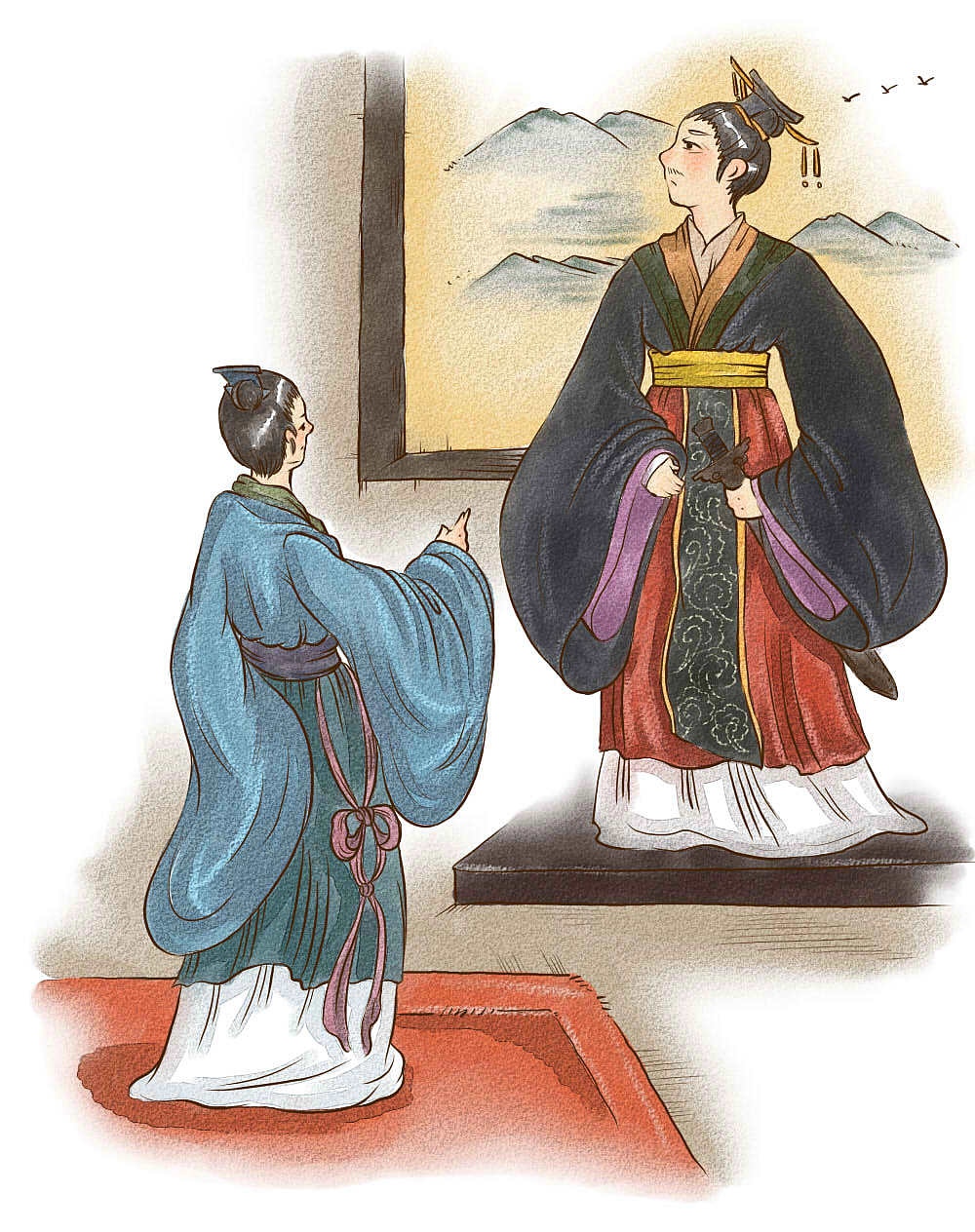 苏秦（图ZMTE0OTI0NDEy） - 艺术插画 - 站酷设计师灶台上的小玄子原创素材 - 站酷ZCOOL