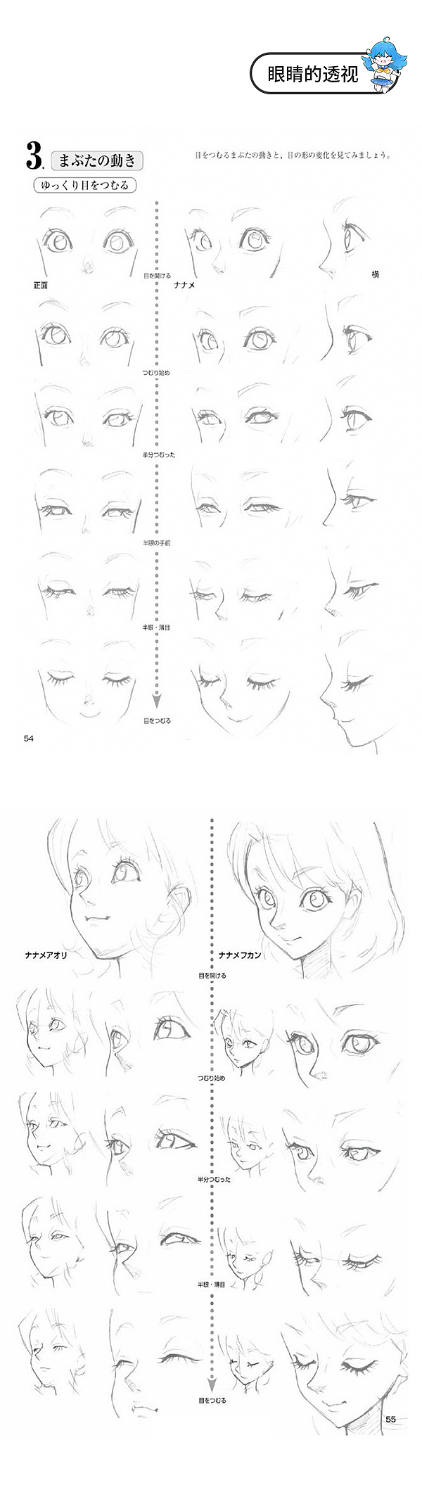 漫画人物眼睛绘画素材参考