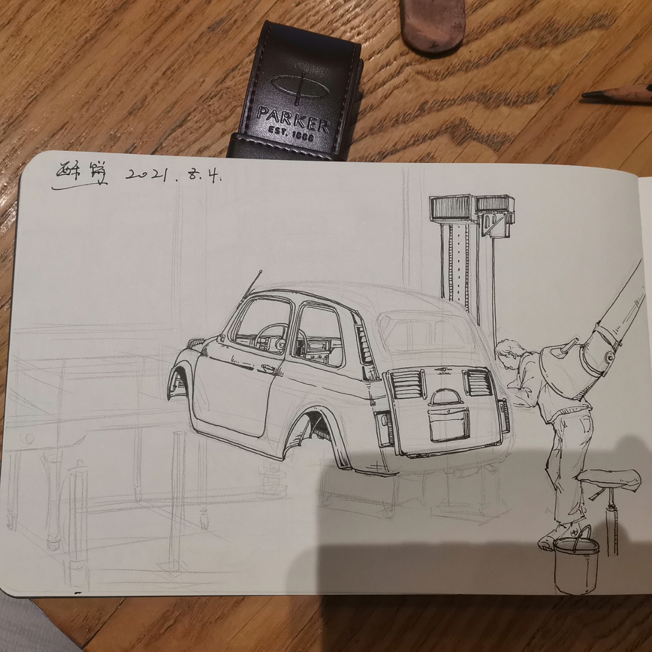 欧洲风味的修车厂（图ZMjY1NDM3Mjg0） - 绘本 - 站酷设计师icecrem原创素材 - 站酷ZCOOL