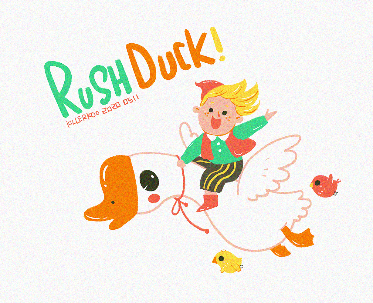 rush duck!冲鸭系列小插画
