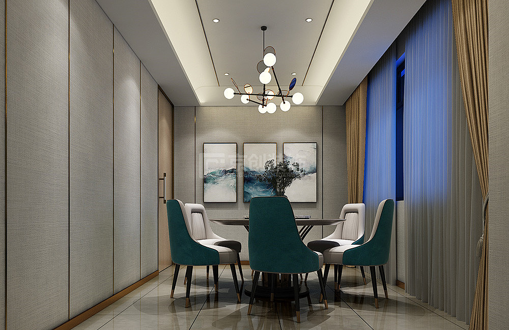 时尚风台湾菜系餐饮店设计效果图,郑州京创装饰效果图